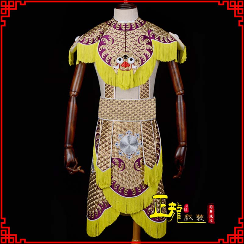 林西武将士兵云肩鱼鳞侉子